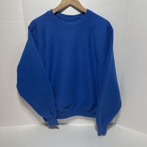 Vintage Champion Premium Reverse Weave Crewneck Sweatshirt, Small, Royal Blue,